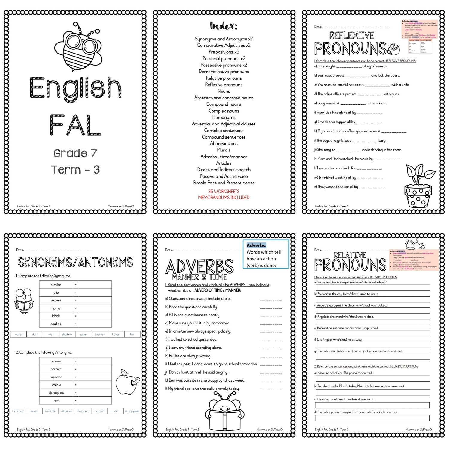 grade 7 english fal exam papers and memos term 2