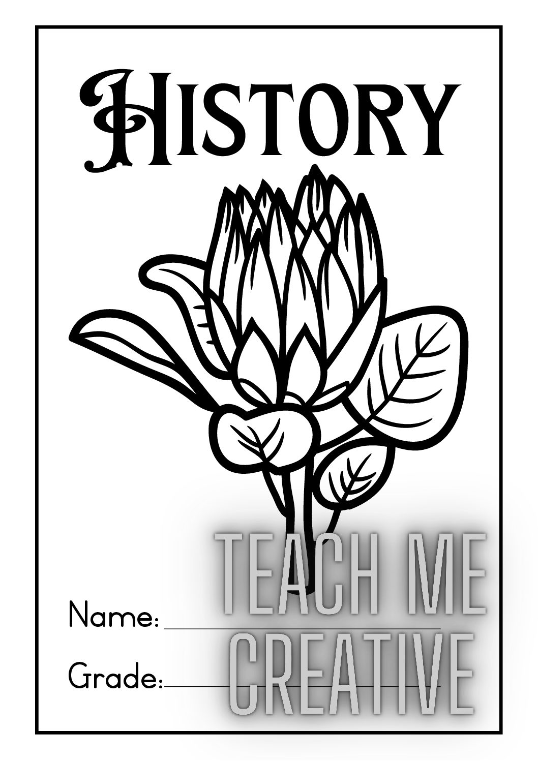 history cover page