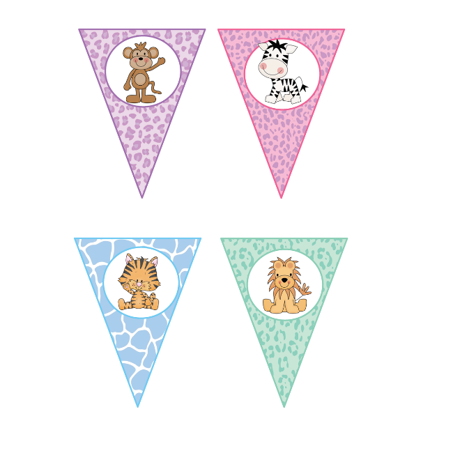 Baby Jungle Animal Bunting • Teacha!