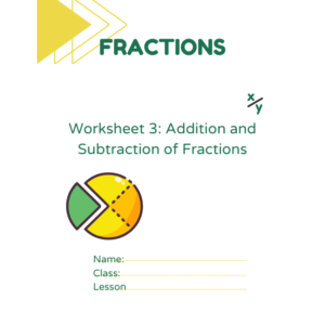 Worksheet 3: Addition And Subtraction Of Fractions • Teacha!