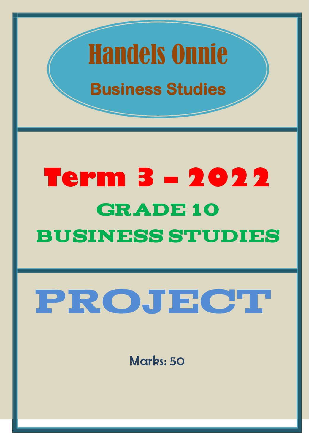 business studies grade 11 research project term 3