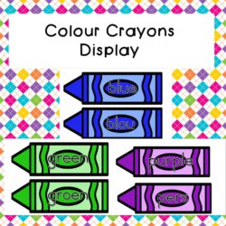 Colour Crayons Display • Teacha!