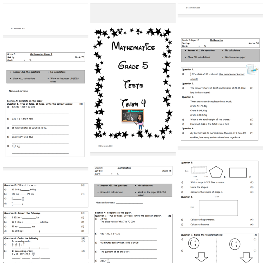 Grade 5 Maths Pdf