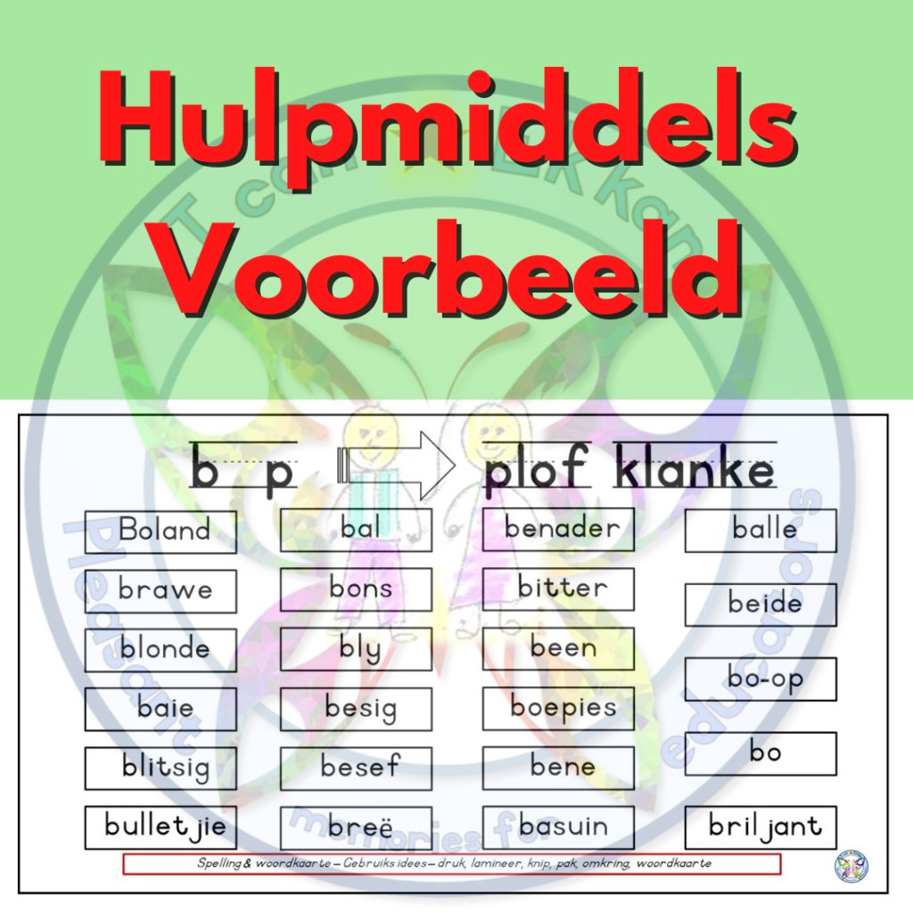 Die B-klank (Hulp Met Klankverwarring) – Hulpmiddels & Bonus Video’s ...