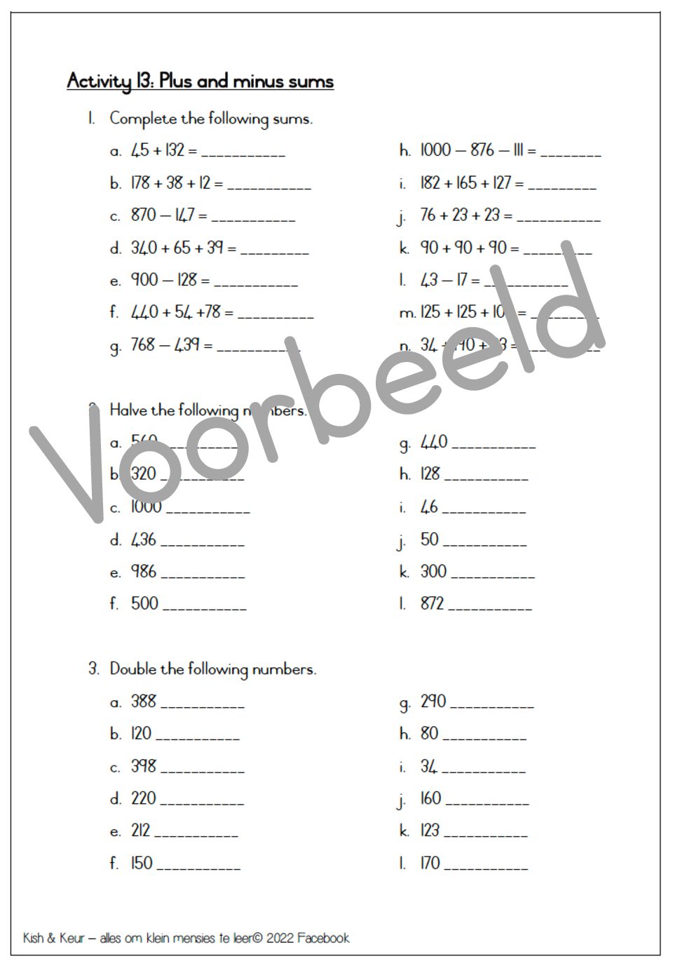 Grade 3 Mathematics activity book (term 4) • Teacha!