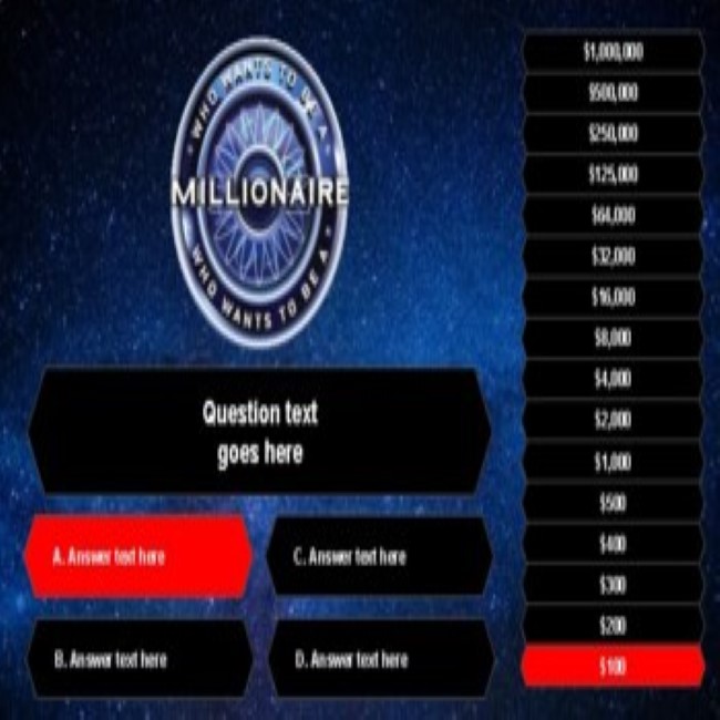 Who Wants to Be a Millionaire (Google Slides Game Template) • Teacha!
