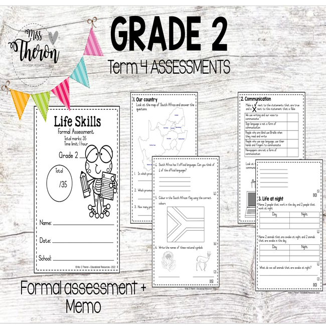 Grade R Life Skills Assessment Term 3 C30