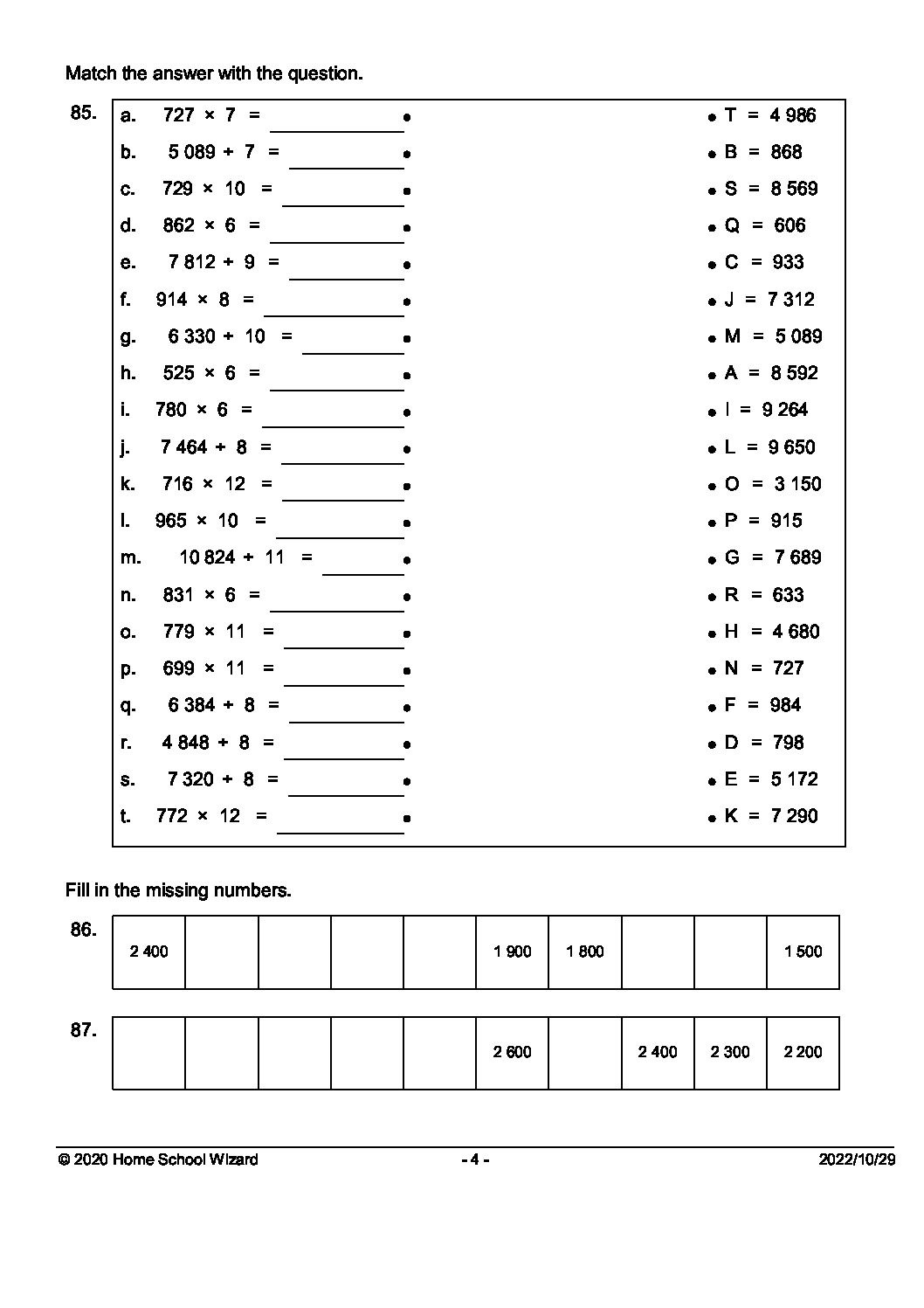 Grade 6 Mathematics Term 4 Revision Paper 7 (Q&A) • Teacha!