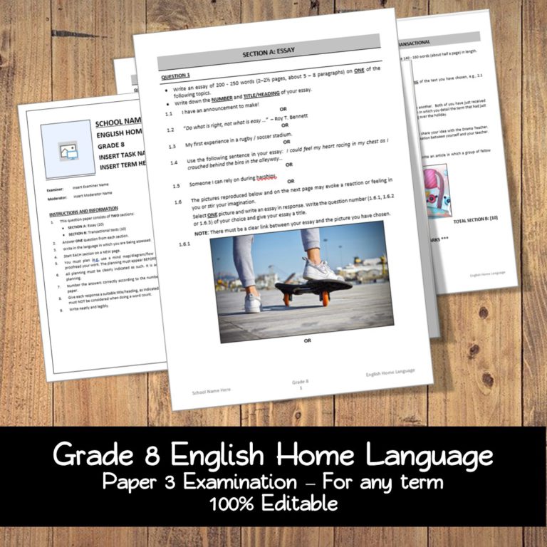 grade 8 english research project term 3