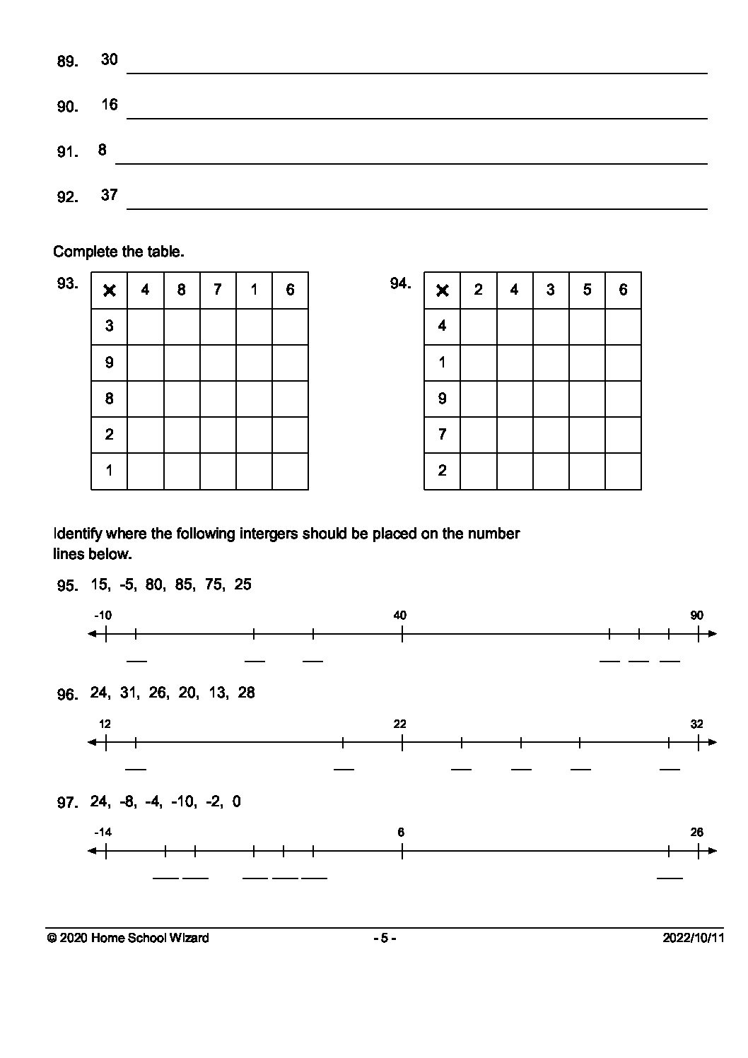 Grade 5 Mathematics Term 4 Revision Paper 5 Qanda • Teacha 4462