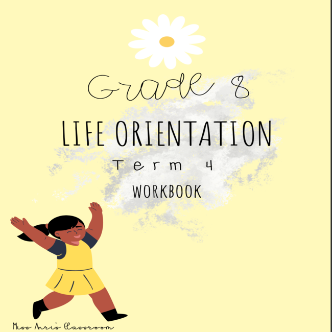 cover page for life orientation assignment