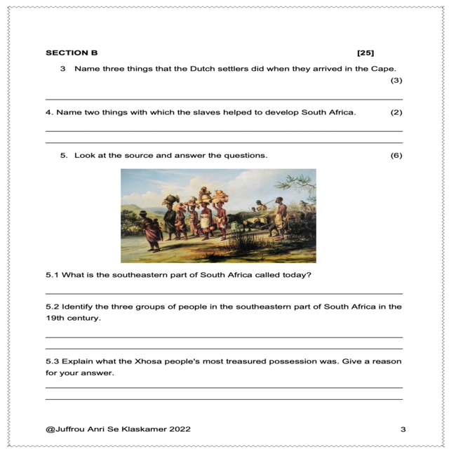 Grade 7 Social Sciences Term 4 Assessments Geography And History 