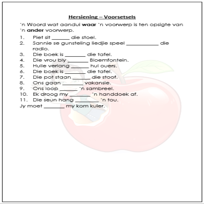 Afrikaans Eksamen Prep – Ontkennende Vorm. • Teacha!