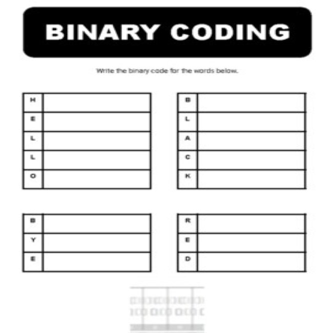 Binary (Unplugged Coding #2) • Teacha!