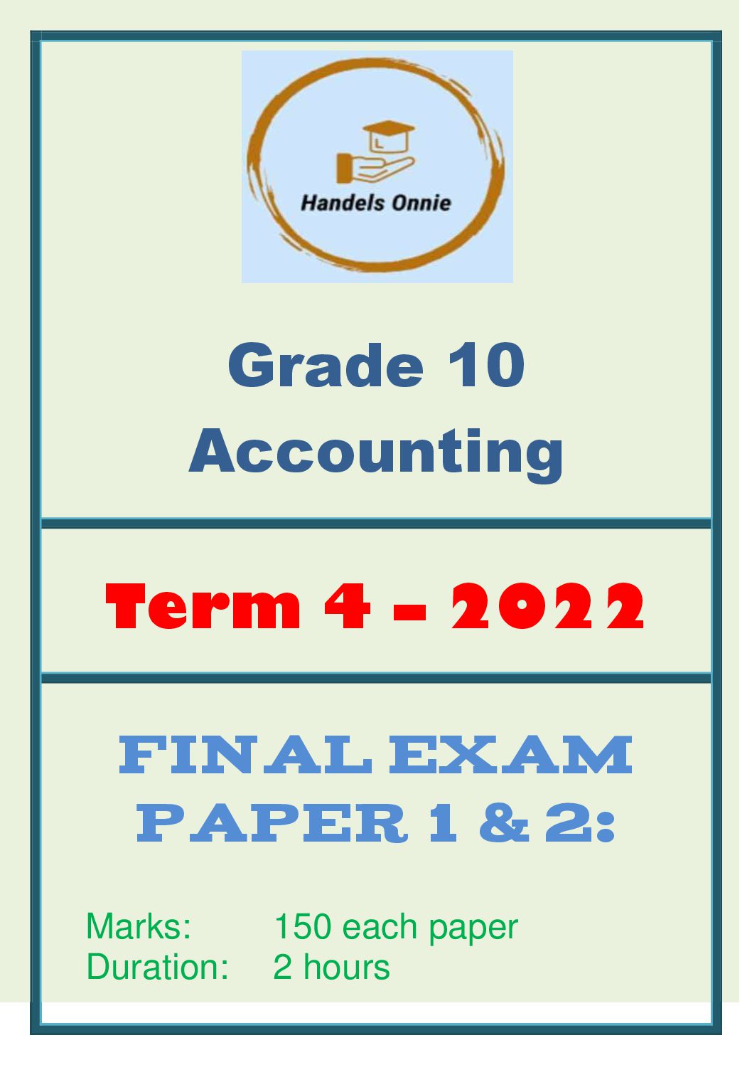 Gr10 Accounting Term4 Pdf 