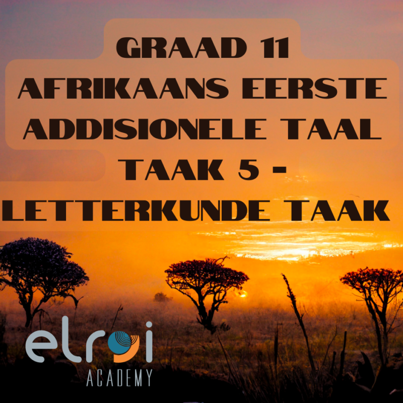 Graad 10 Afrikaans Eerste Additionele Taal Eindeksamen Vr 1 • Teacha!