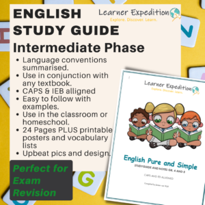 English Studyguide Intermediate Phase • Teacha!