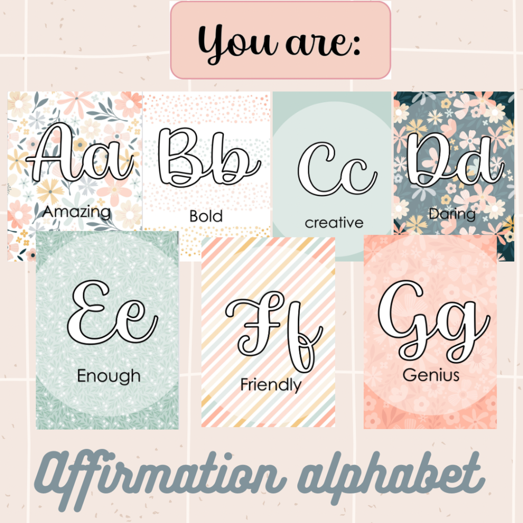 Affirmation Alphabet • Teacha!