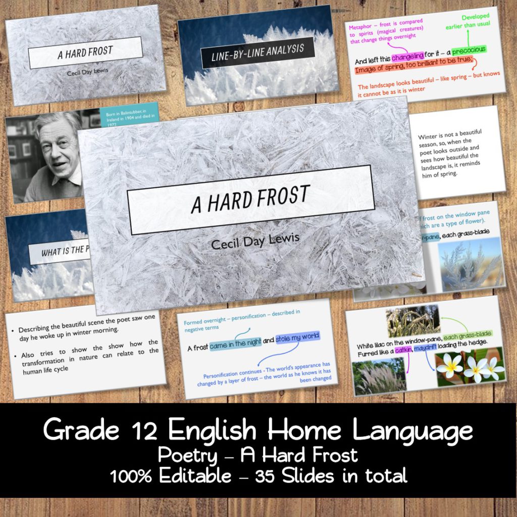 poetry essay hard frost