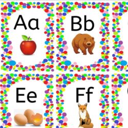 Polka dot alphabet A-Z • Teacha!