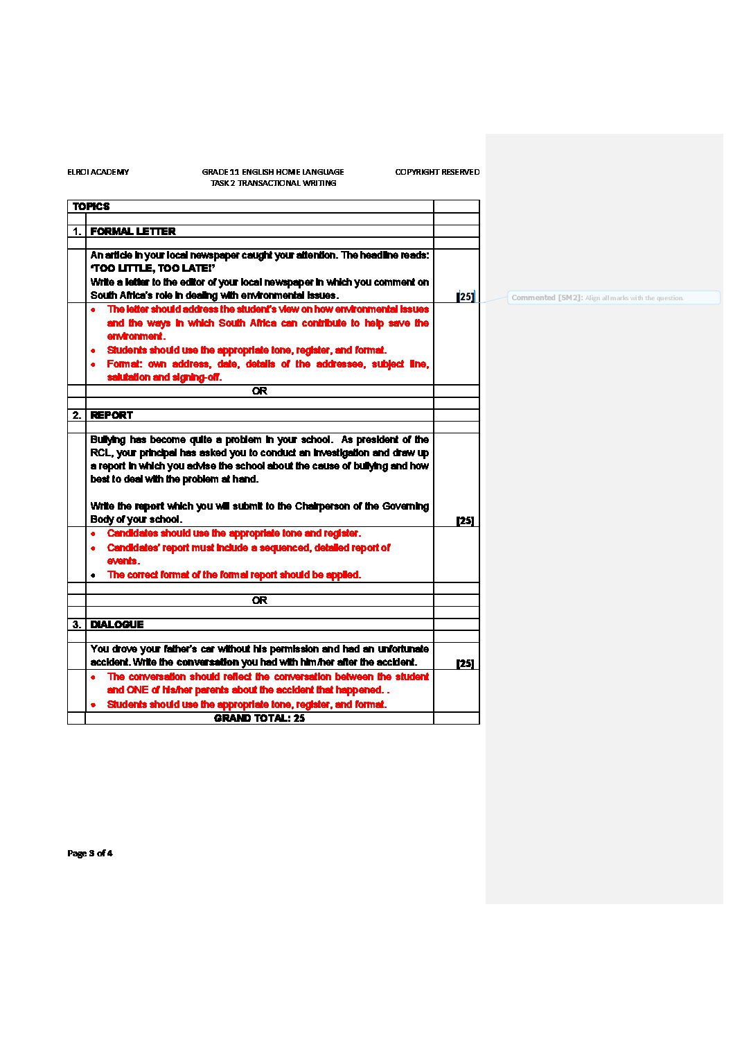 how to write an essay grade 11