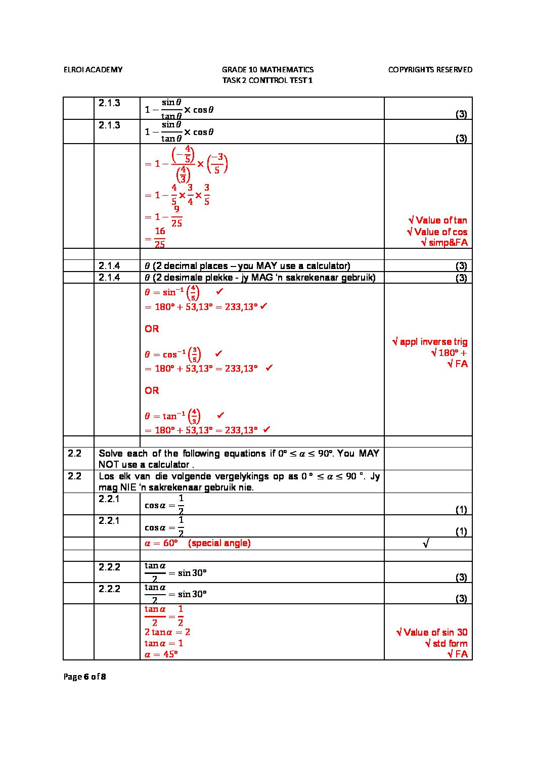 grade 10 mathematics assignment term 2 2022