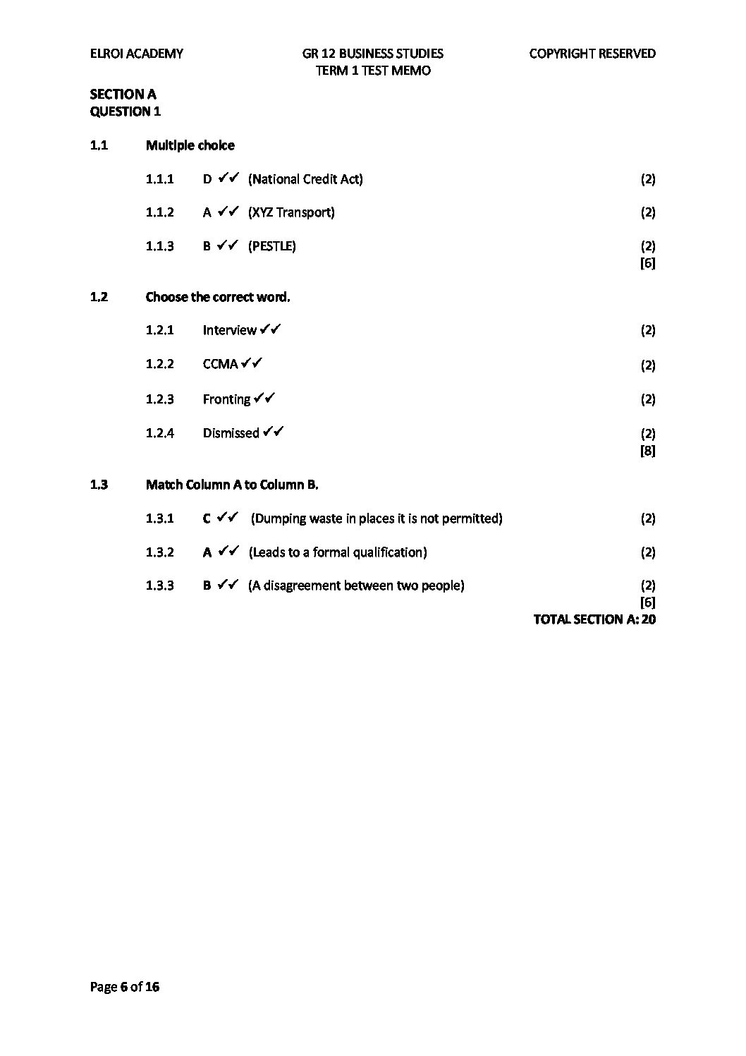 business studies grade 12 assignment term 2 2022