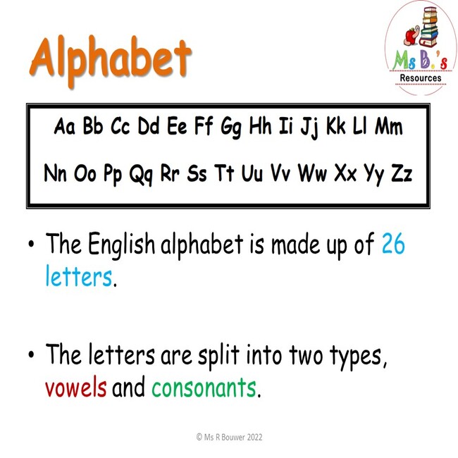 Alphabet Powerpoint and Worksheet • Teacha!