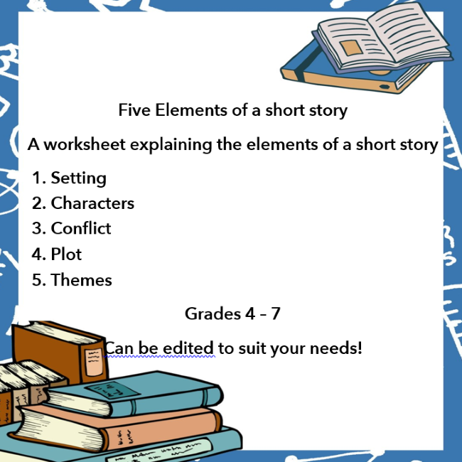 Five Elements Of A Short Story Teacha 