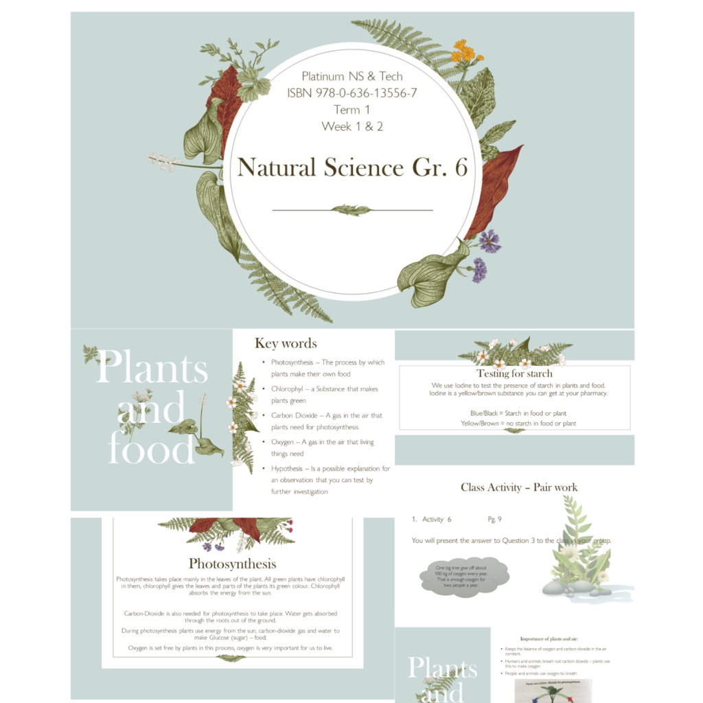 Grade 6 Natural Science – Platinum Learners book powerpoint – Topic 1 ...