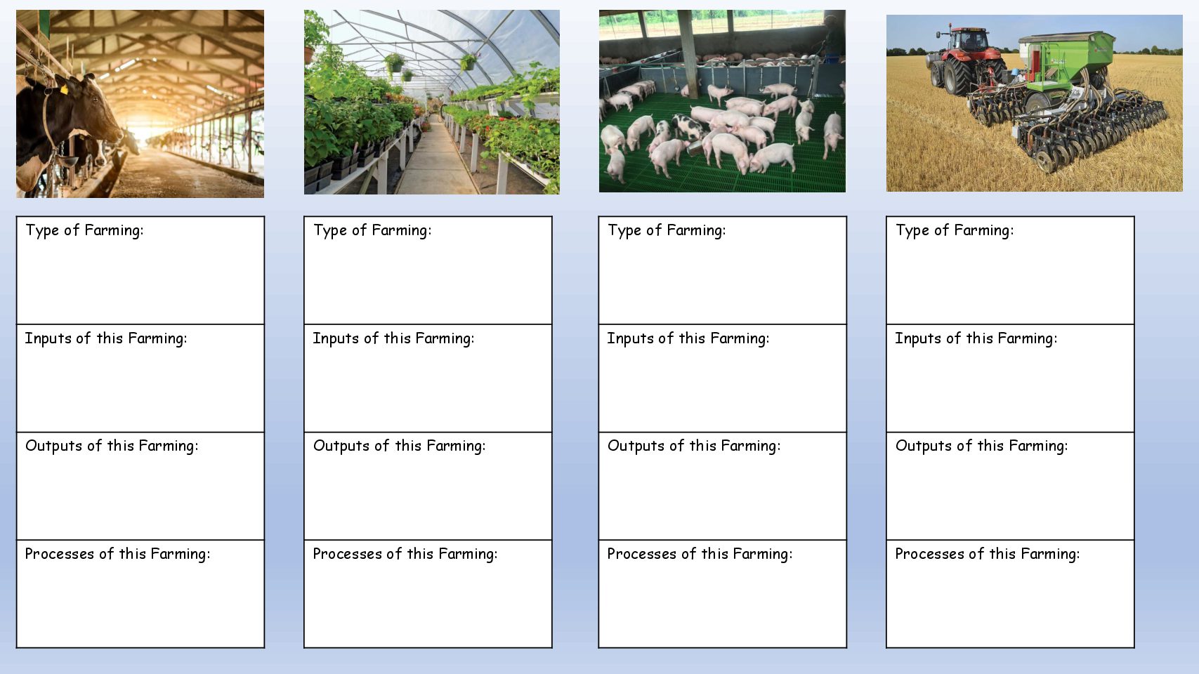 Geography Types Of Farming Worksheet Teacha 