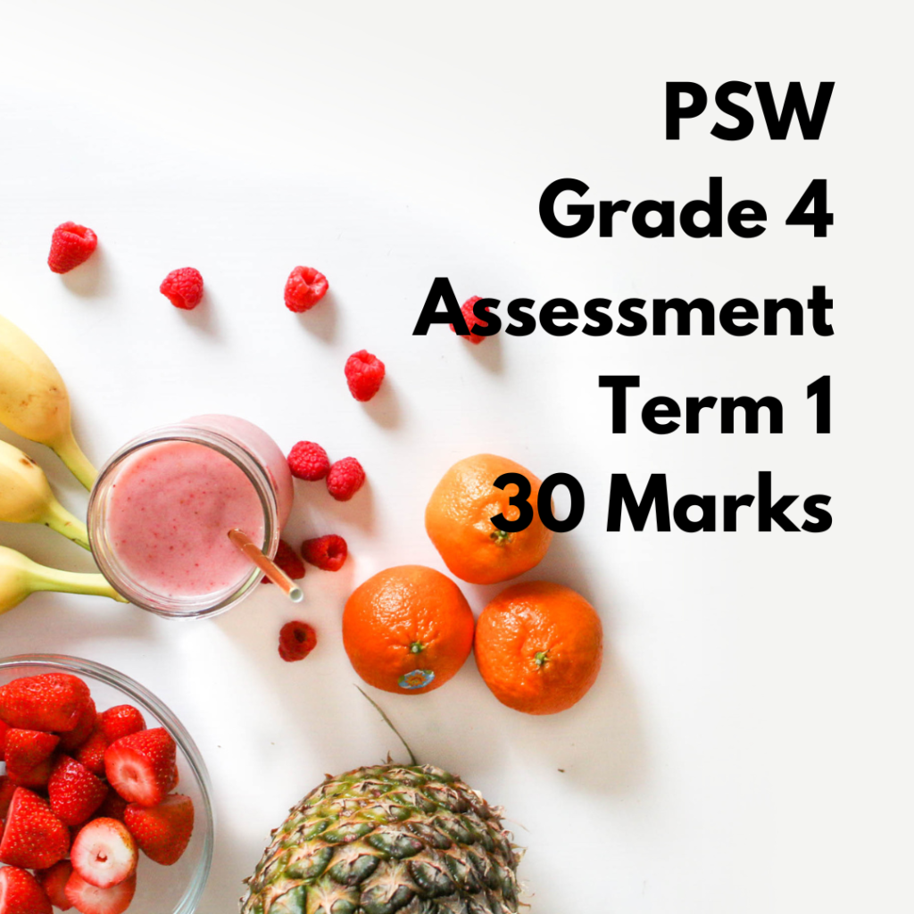 Psw Assessment Grade 4 Term 1 • Teacha