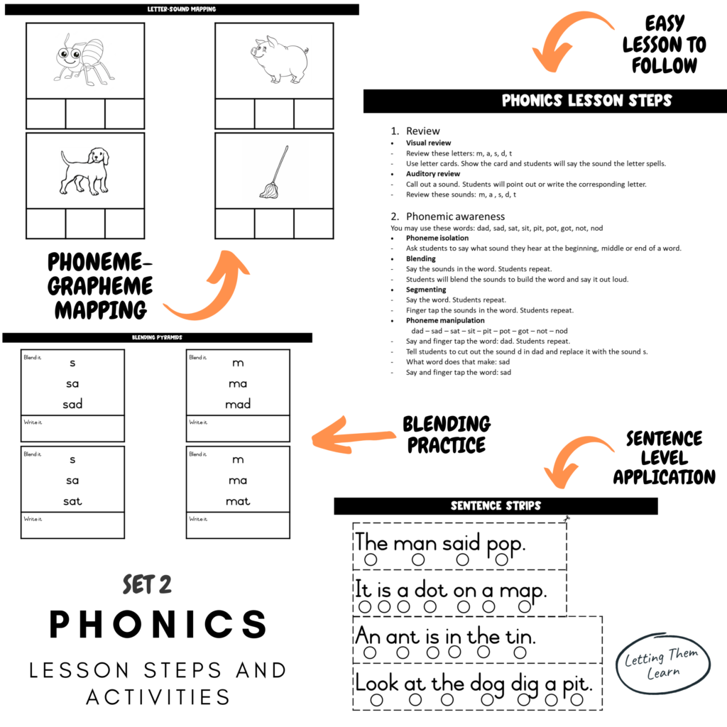 Phonics Lesson And Activities Set 2 • Teacha!