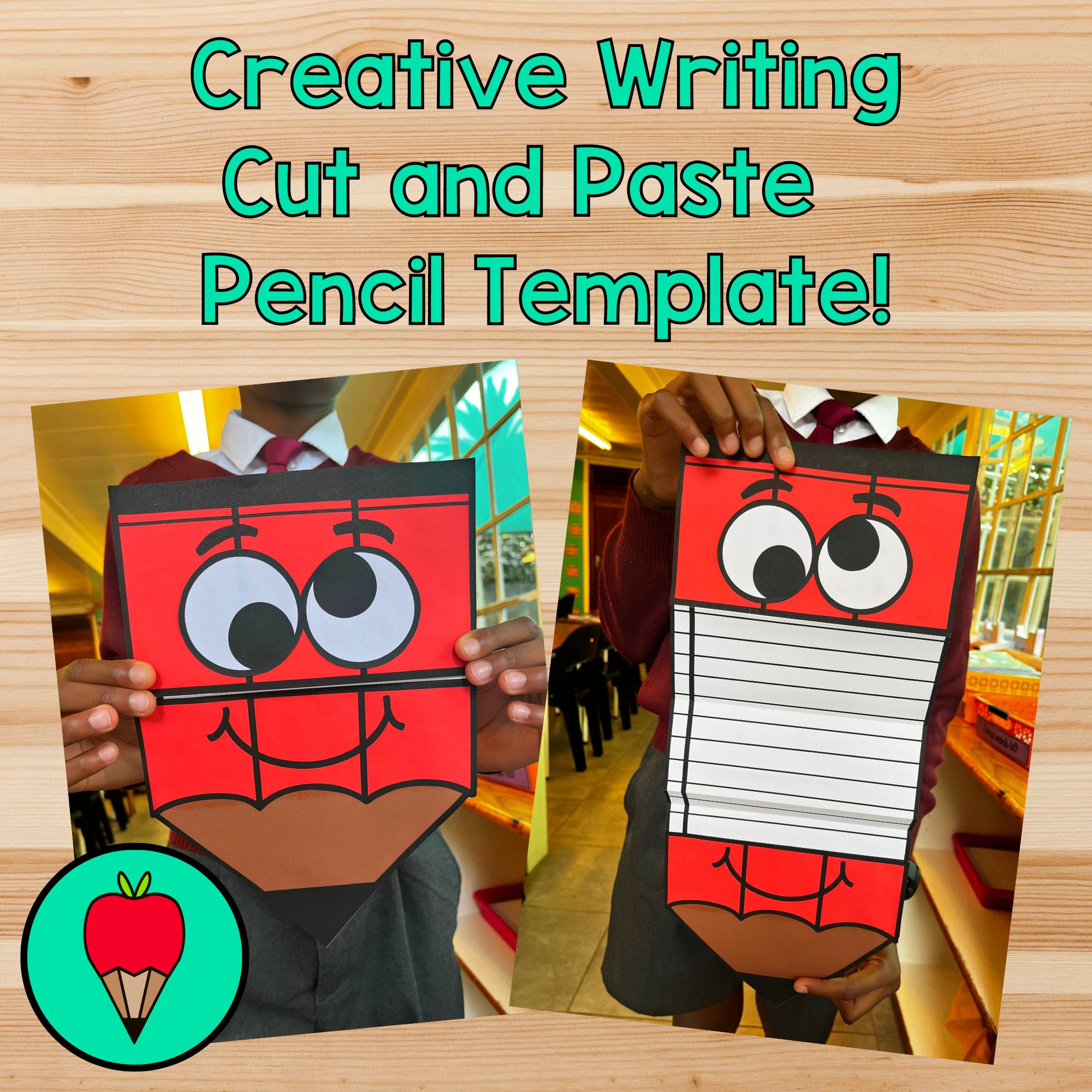 Creative Writing Cut And Paste Pencil Template • Teacha!