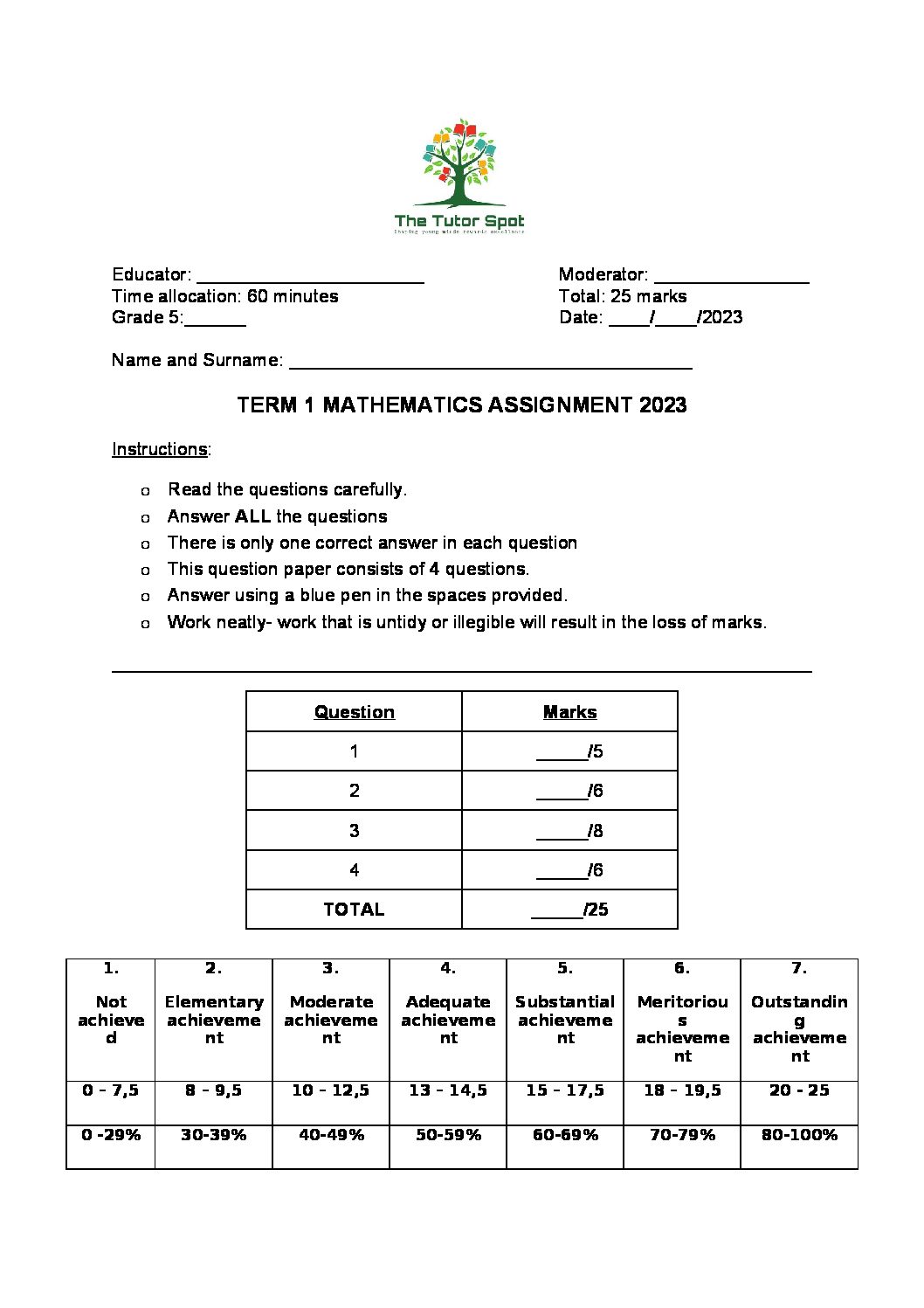 std 10 assignment 2023 pdf