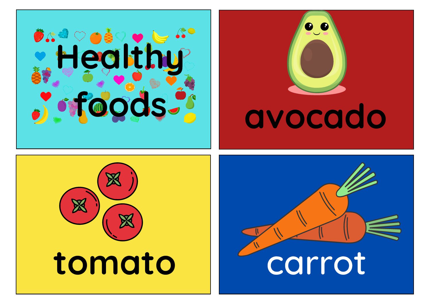 healthy-foods-flashcards-teacha