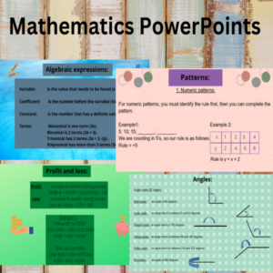 Mathematics PowerPoint Bundle For Grade 7 To 9 • Teacha!