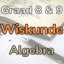 Graad Wiskunde Boek Algebra Noted Teacha