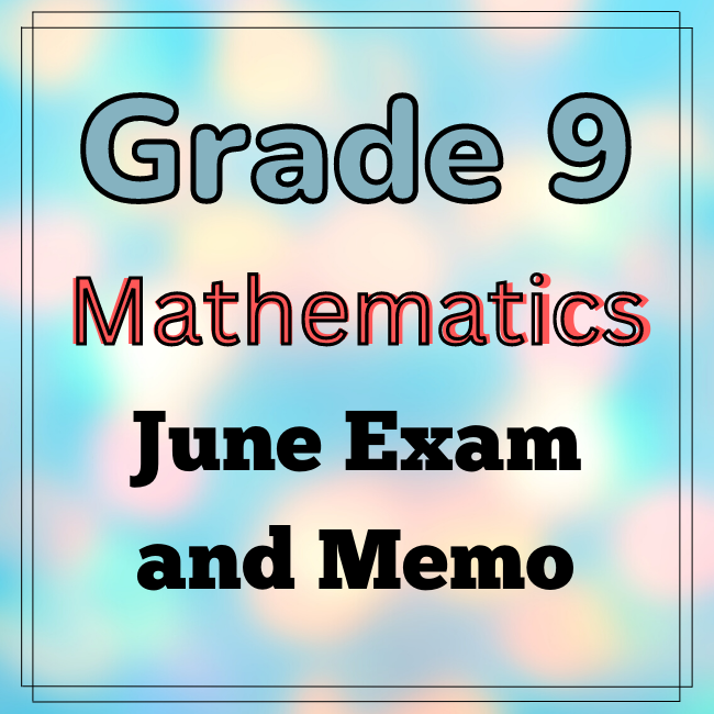 mathematics grade 9 june exam 2024 term 2