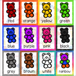 Teddy Themed Colour Posters • Teacha!