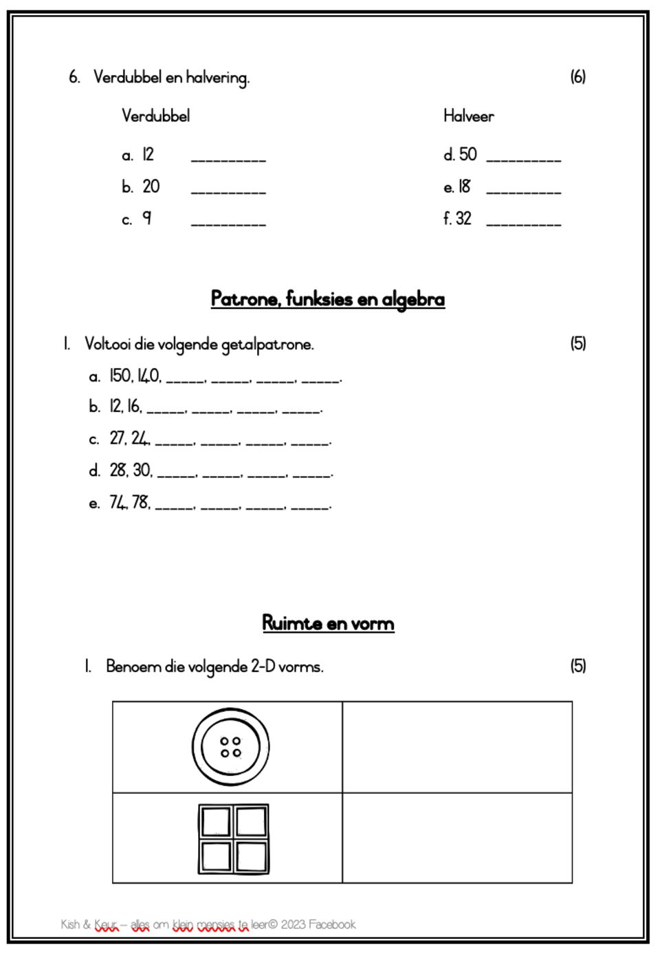 Graad 2 se assesserings vir kwartaal 2, 2023 • Teacha!