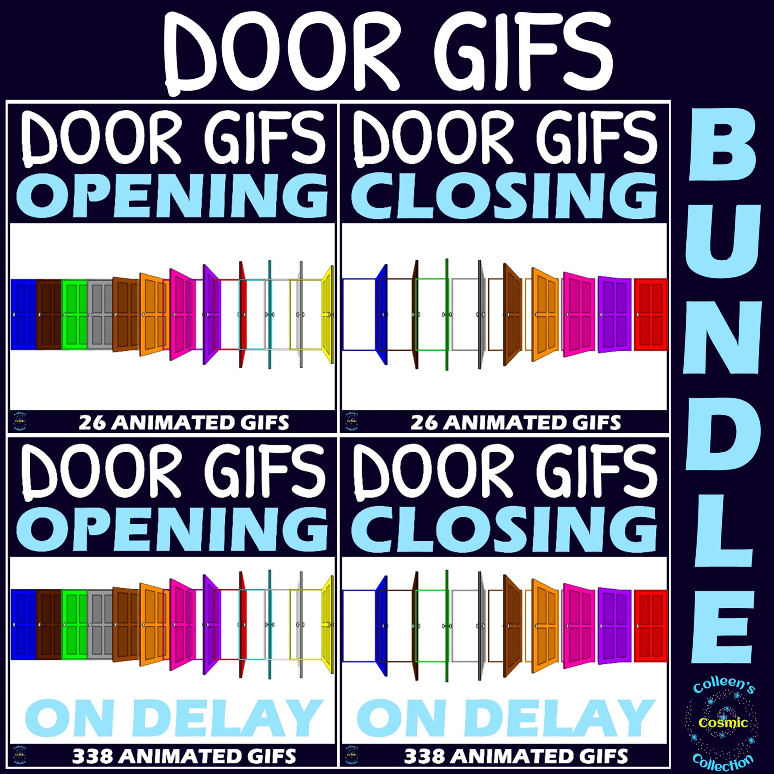 Opening and Closing Door GIFs BUNDLE – Clipart Doors • Teacha!