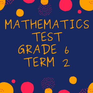 Mathematics Test Grade 6 Term 2 2023 • Teacha!