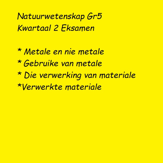 Natuurwetenskap Graad 5 Eksamen En Opsomming Pakkie Kwartaal 2 • Teacha