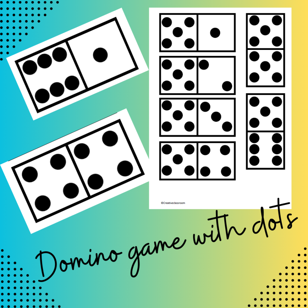 Domino cards dots • Teacha