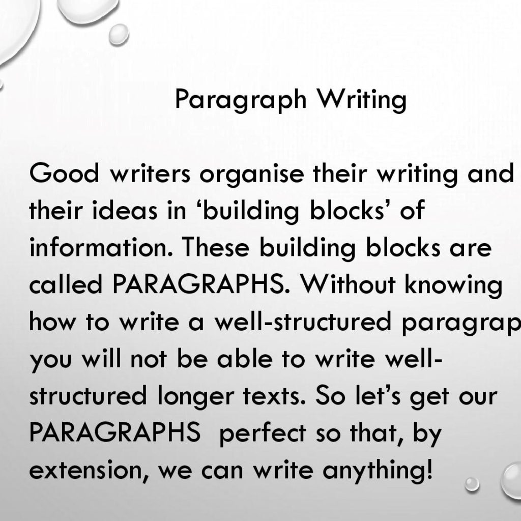 The Principles Of Writing A Paragraph And Planning Teacha   81353 Writing A Paragraph And Planningpptx Page 002 1024x1024 