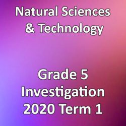 Natural Sciences & Technology Grade 5 2020 Term 1 Investigation • Teacha!