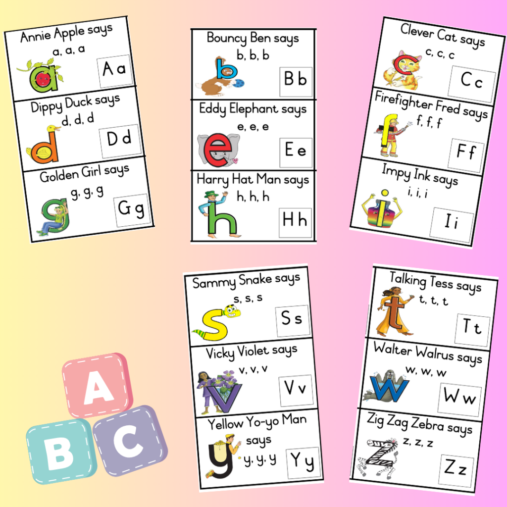 Letterland flashcards • Teacha!