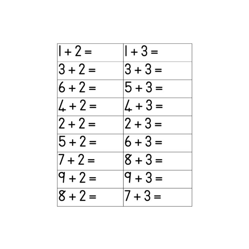 addition and subtraction sums • Teacha!