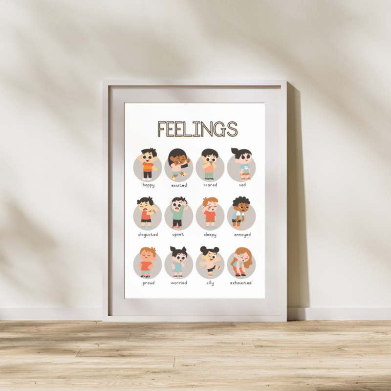 Feelings poster, emotions poster, Grade 1, Grade 2, Grade 3 • Teacha!